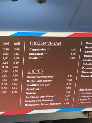 Vegan frozen drinks   at Coffreez  in Mannheim