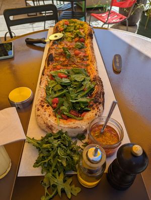 Whole pizza with all 3 different vegan ones at VITO Europaallee in Zurich
