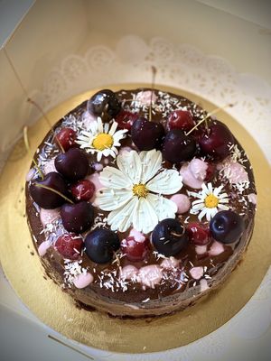 Vegan Black Forest Cake  at Health Coaching - Vegan Cakes in Luxembourg City