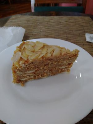 Pavê de amendoim. Peanut pavê. at Crocco Veg in Belo Horizonte