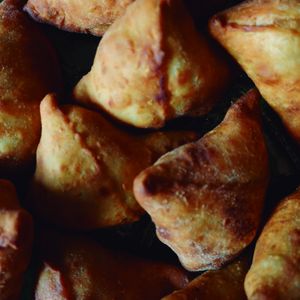 Samosas  at Crocco Veg in Belo Horizonte