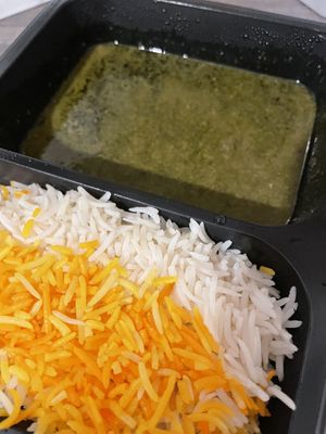 Ghormeh Sabzi (Black beans with herb sauce) - Persia Restaurant, Bremerhaven  at Persia Restaurant in Bremerhaven