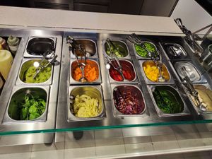 Poké bowl ingredients at Kaisin in Zurich