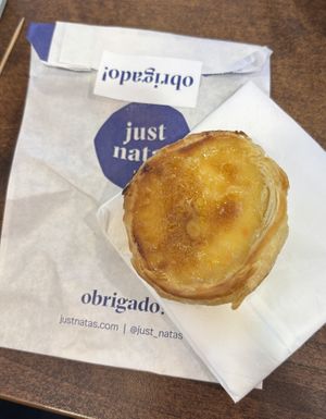 Vegan pastel de nata  at Just Natas - Food Stand in Manchester