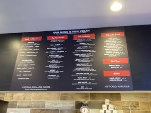   at Ben & Esther's Vegan Jewish Deli in Oceanside