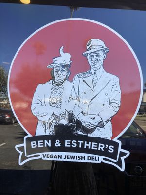   at Ben & Esther's Vegan Jewish Deli in Oceanside
