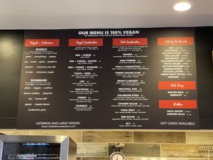   at Ben & Esther's Vegan Jewish Deli in Oceanside