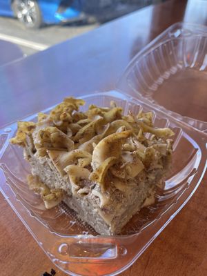 Noodle kugel…they forgot the raisins, so tasted bland.  at Ben & Esther's Vegan Jewish Deli in Oceanside