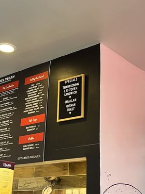 Specials for November  at Ben & Esther's Vegan Jewish Deli in Oceanside