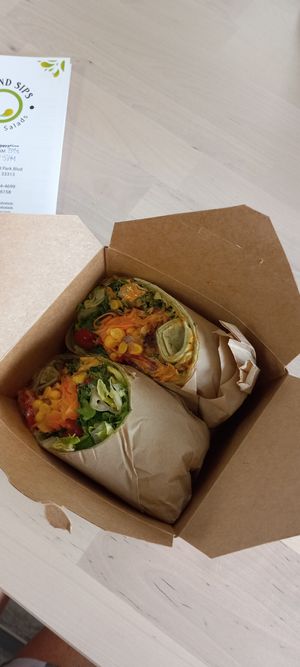 Taco wrap, vegan with chipotle mayo at Island Sips Juice & Salads in Lauderhill