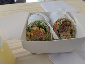 Taco wrap at Island Sips Juice & Salads in Lauderhill