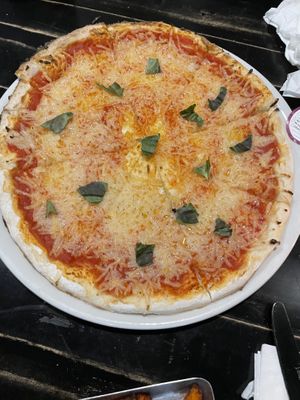 Vegan gluten free classic pizza at Blackie's in Smithfield