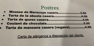 Postres, hay una opción vegana at Musgosu in Cangas De Onis