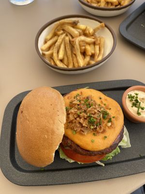 The green affair burger  at The Green Affair in Cascais