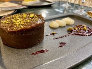 Chocolate cake  at The Green Affair in Cascais