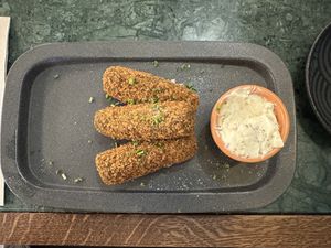 Spinach Croquettes.  at The Green Affair in Cascais