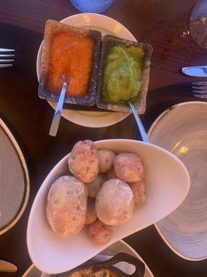 Canarian potatoes  at Amalfi in Tenerife