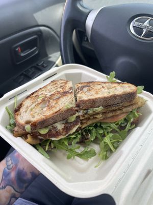 Hot Pesto Chicken Sandwich   at The Butcher's Son - Cloud Kitchen in Los Angeles