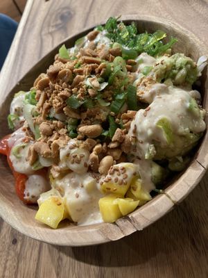 Make your own bowl with peanuts  at Hawaiian Poké Bowl in Louvain-la-neuve