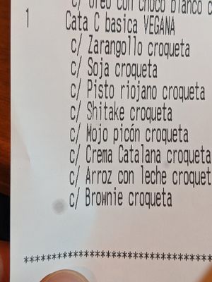 vegan flavours at Solo de Croquetas - Reina Victoria in Madrid