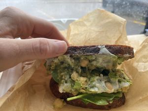 Special chickpea gherkin style melt    at toast in Kittery