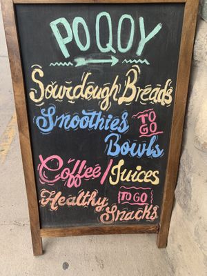 Outside menu  at Poqoy in Ollantaytambo