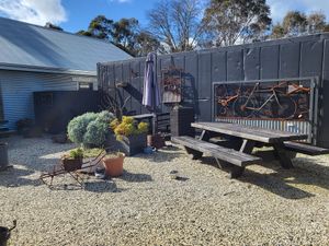 Courtyard at Dindi Cafe in Yarck