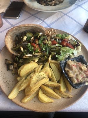 Vegan giro  at Mama Sofia in Rhodes
