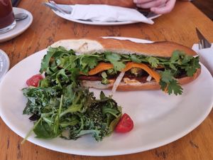 Tofu Banh Mi at Központ in Budapest