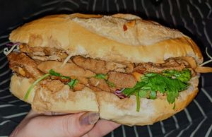 Chicken and satay tofu bahn mi at Fina's in Richmond