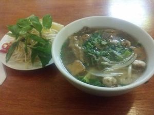 From memory, this was either pho or a pho-like chili soup. I can't remember which one I got that day but everything from Fina's is amazing!  at Fina's in Richmond