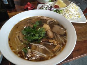 Spicy pho  at Fina's in Richmond