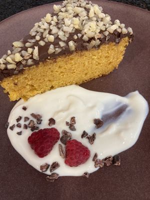 Best gluten free carrot cake EVER!  at Half Arroba - Mercearia dos sentidos in Viseu