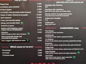 Vegan labels at La Cibulina in Sant Feliu De Guixols