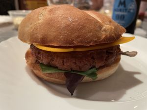 Choriburguer heura  at La Cibulina in Sant Feliu De Guixols