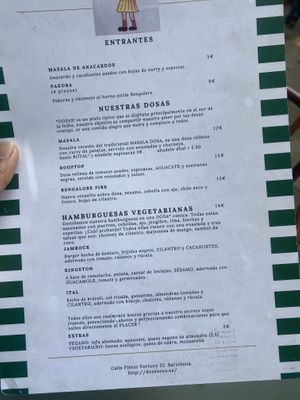   at Dosa Nova in Barcelona