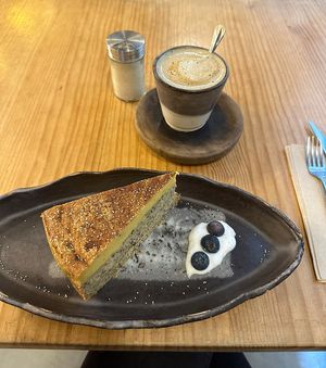 Pumpkin cake  at Dosa Nova in Barcelona