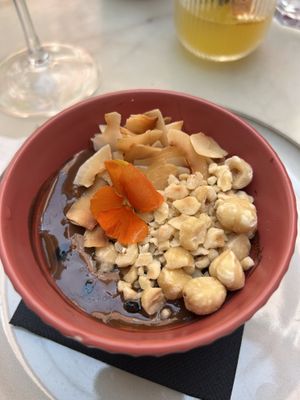 Passion fruit mousse— literally to die for!!!  at Antù in Lisbon