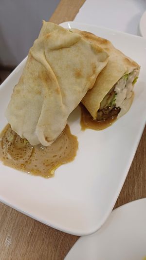 Eggplant wrap at Falafel Box in Tbilisi