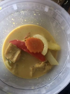 Yellow curry with tofu   at Blue Mango in Derry