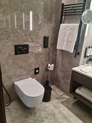 Bathroom at Olympos Naoussa - ON Residence in Thessaloniki