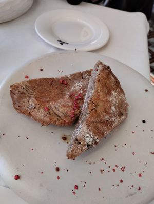 Amazing olive bread at Olympos Naoussa - ON Residence in Thessaloniki