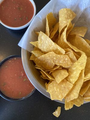 Bottomless chips and salsa   at Santo Coyote Mexican Food & Tequila Bar in North Little Rock