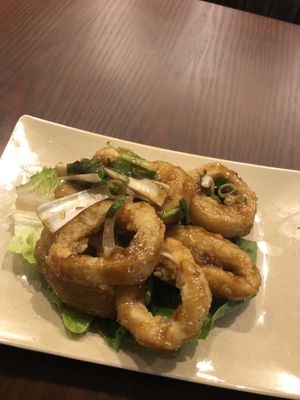 Vegan squids, very delicious!!  at BUDDHA TASTE in South East London