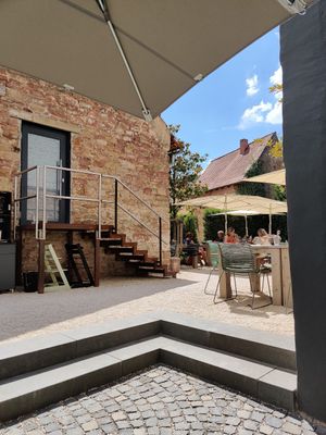 The patio. at Joujou Bistro in Bad Duerkheim