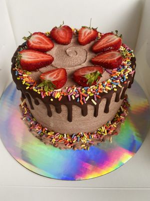 Custom Chocolate Strawberry Cake   at Little Sprout - Pop Up in Charleston