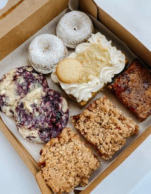 July Menu 2022 Assorted Dessert Box  at Little Sprout - Pop Up in Charleston
