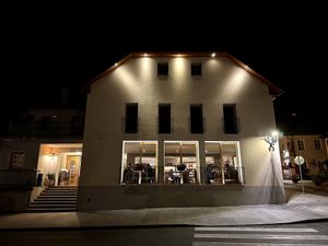 Outside of the restaurant   at Gostilna In Pizerija Letni Vrt in Bovec