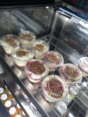 Two vegan tiramisu options   at Lou in Lille