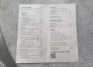 Menu 2/3  at Solheure Bar Restaurant in Solothurn